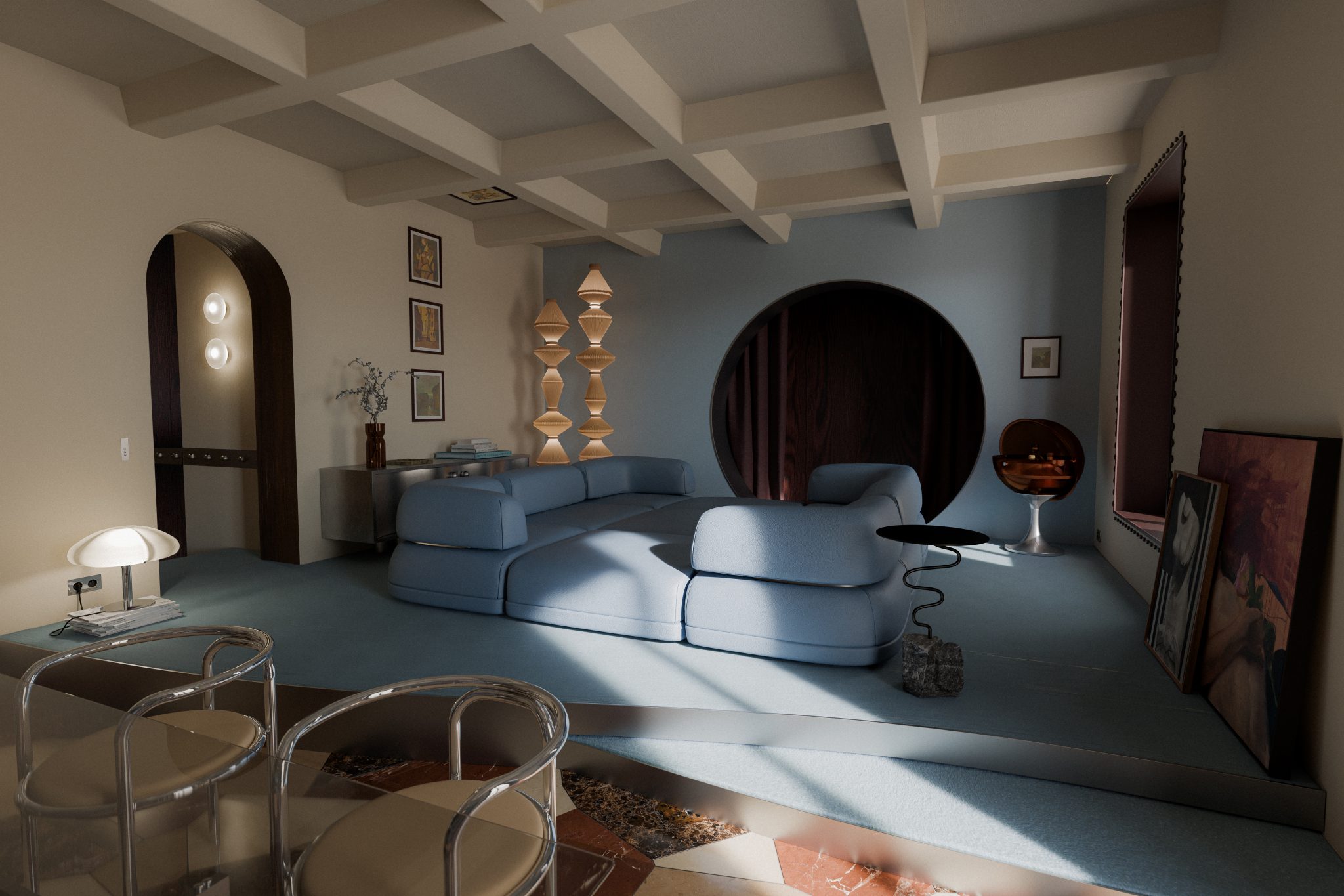 Living room renovation – Milan – interior designer Alise Dupont